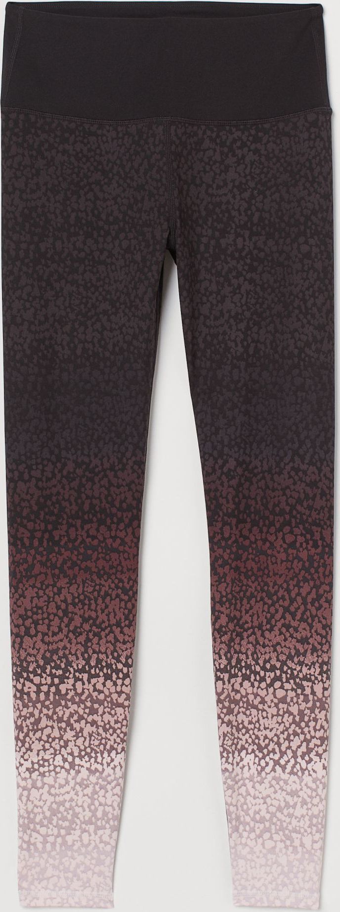 

Спортивные леггинсы H&M Sport 0730683-1 S Черные с розовым рисунком