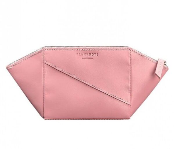 

Женская кожаная косметичка BlankNote розовая Краст BN-CB-2-PINK-PEACH