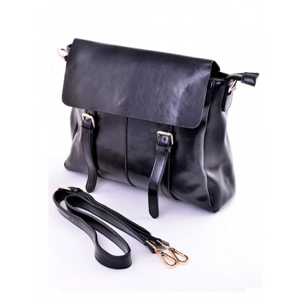 

Деловая женская кожаная сумка Parse 12231 Black