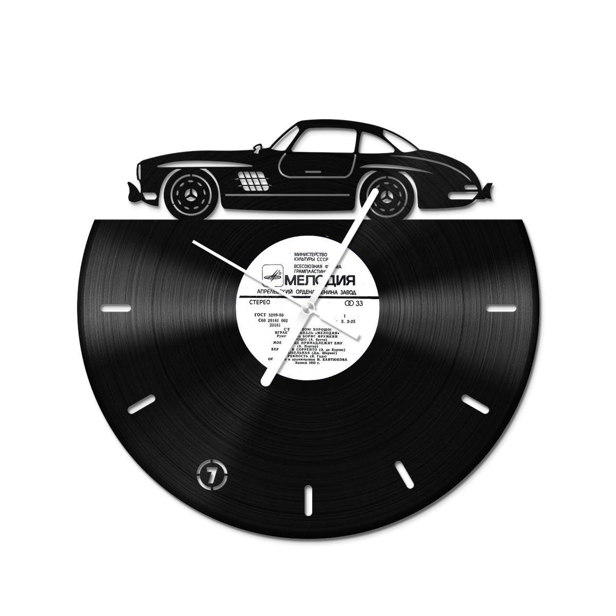 

Вініловий годинник Bear Kustom Arts Мерседес Бенц 300SL 30 см