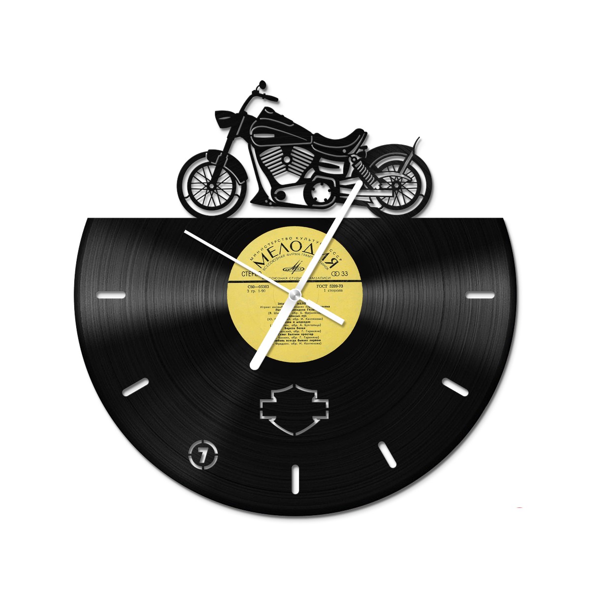 

Вініловий годинник Bear Kustom Arts мотоцикл Дайна HD 30 см