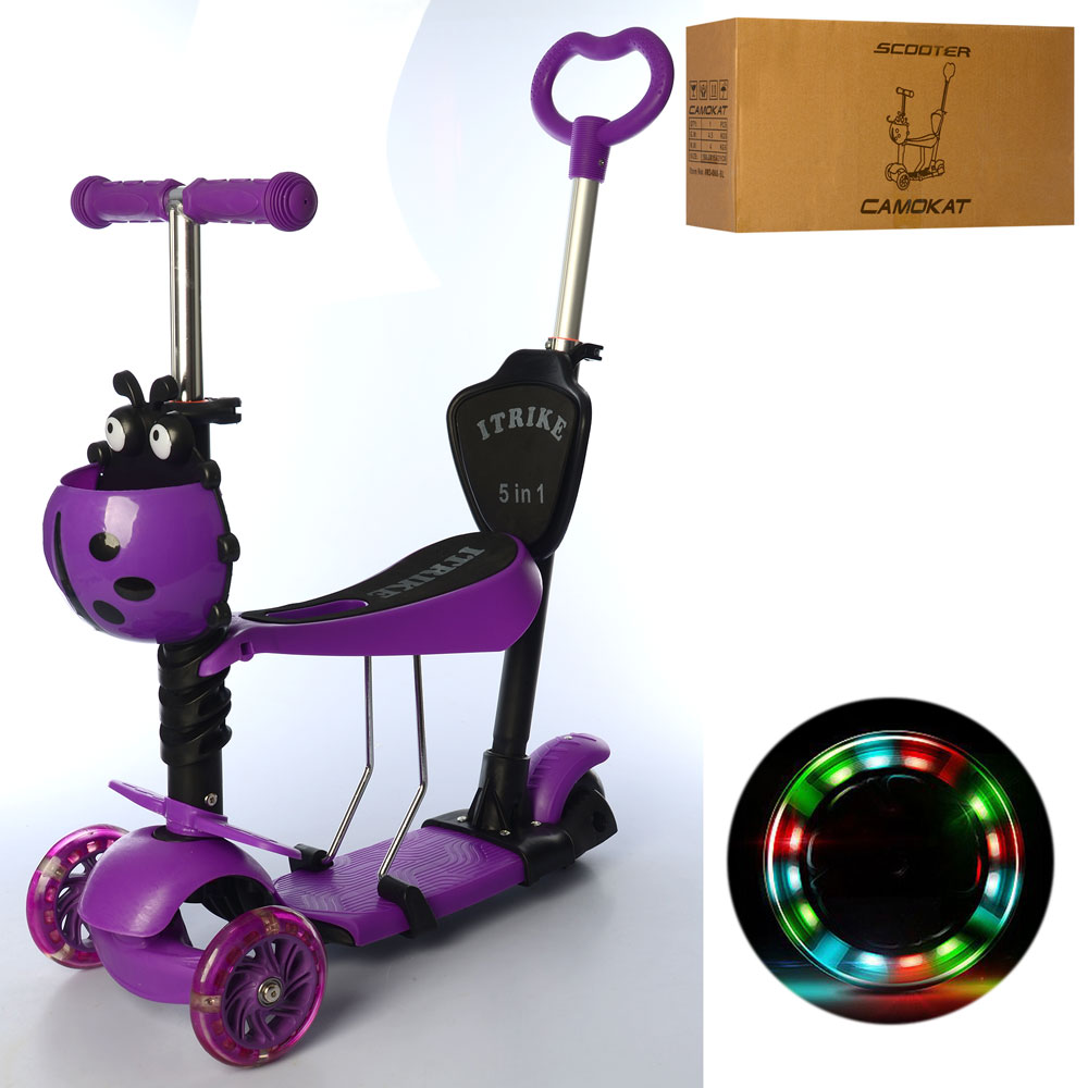 

Самокат 5 в 1 iTrike JR 3-068-V Violet (JR 3-068)