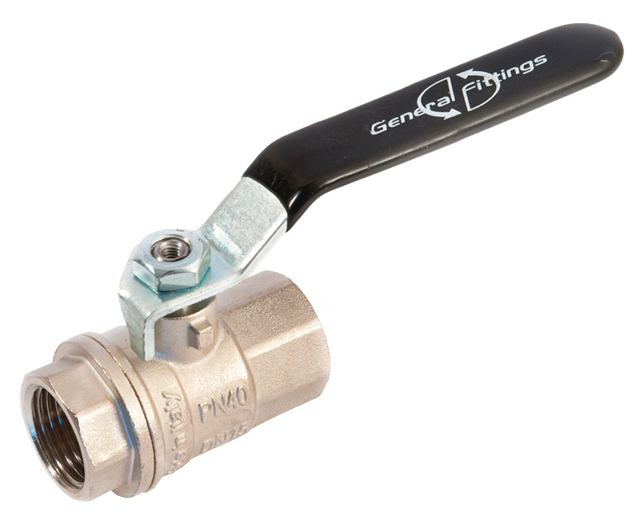 

Кран шаровой General Fittings 3/4" ВВ (7100L1N050500A) ручка