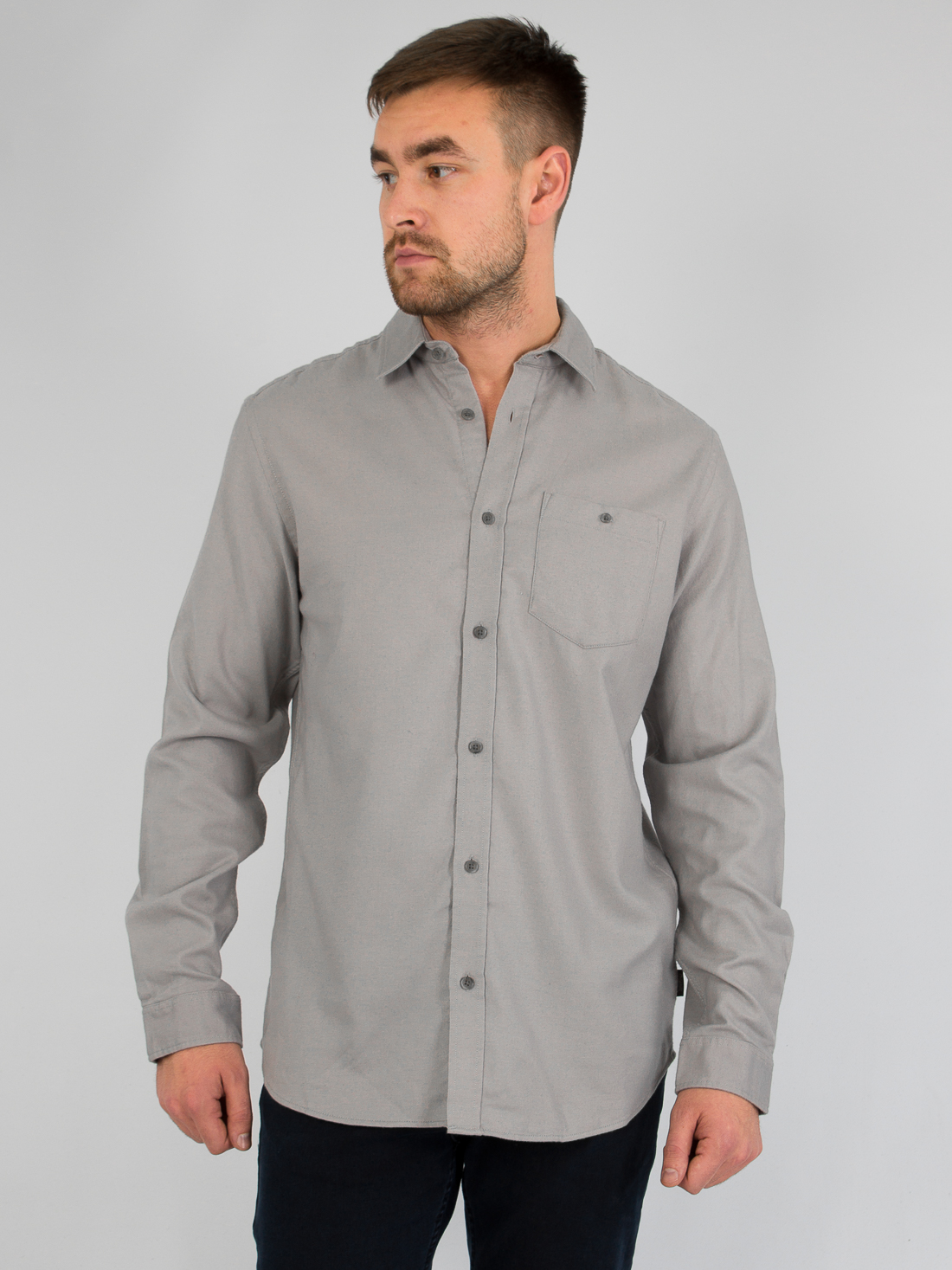 

Рубашка Jack & Jones JJ-023  Серый, Рубашка Jack & Jones JJ-023 L Серый