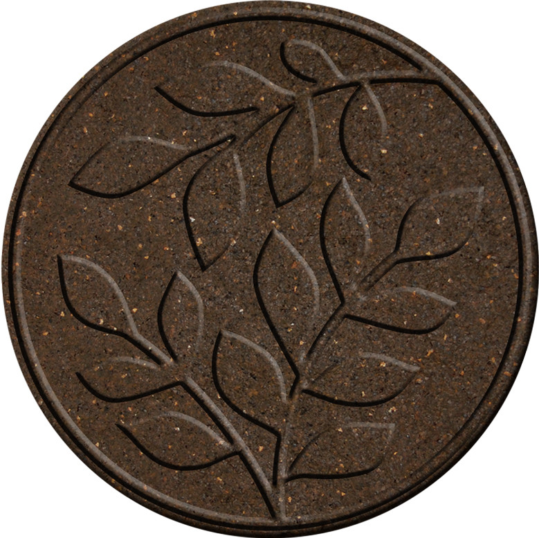 

Декор для дорожек сада, диам. 45 см, коричневый, "листья" (ПФ-16284)
