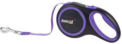 

Поводок-рулетка AnimAll S до 15 кг, 3 м Фиолетово-черный