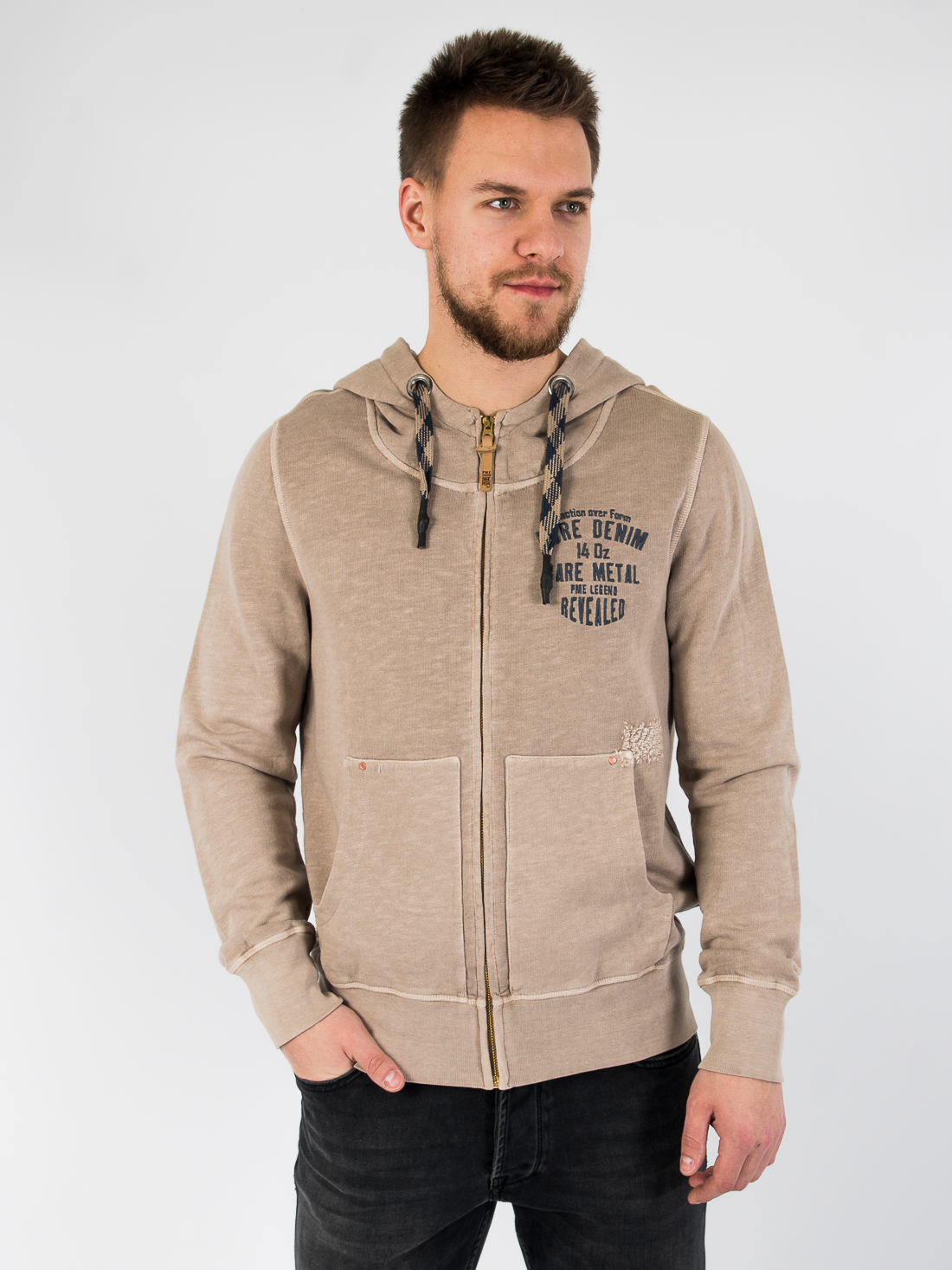 

Толстовка на молнии PME Legend PSW39470 M Бежевый