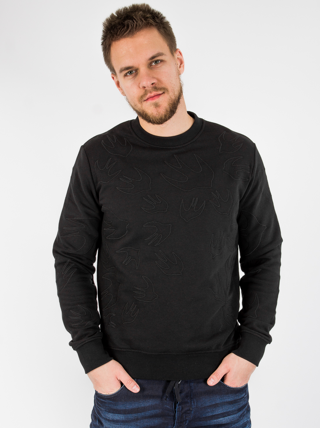 

Свитшот с принтом Alexander McQueen MCQ011019-1 L Черный