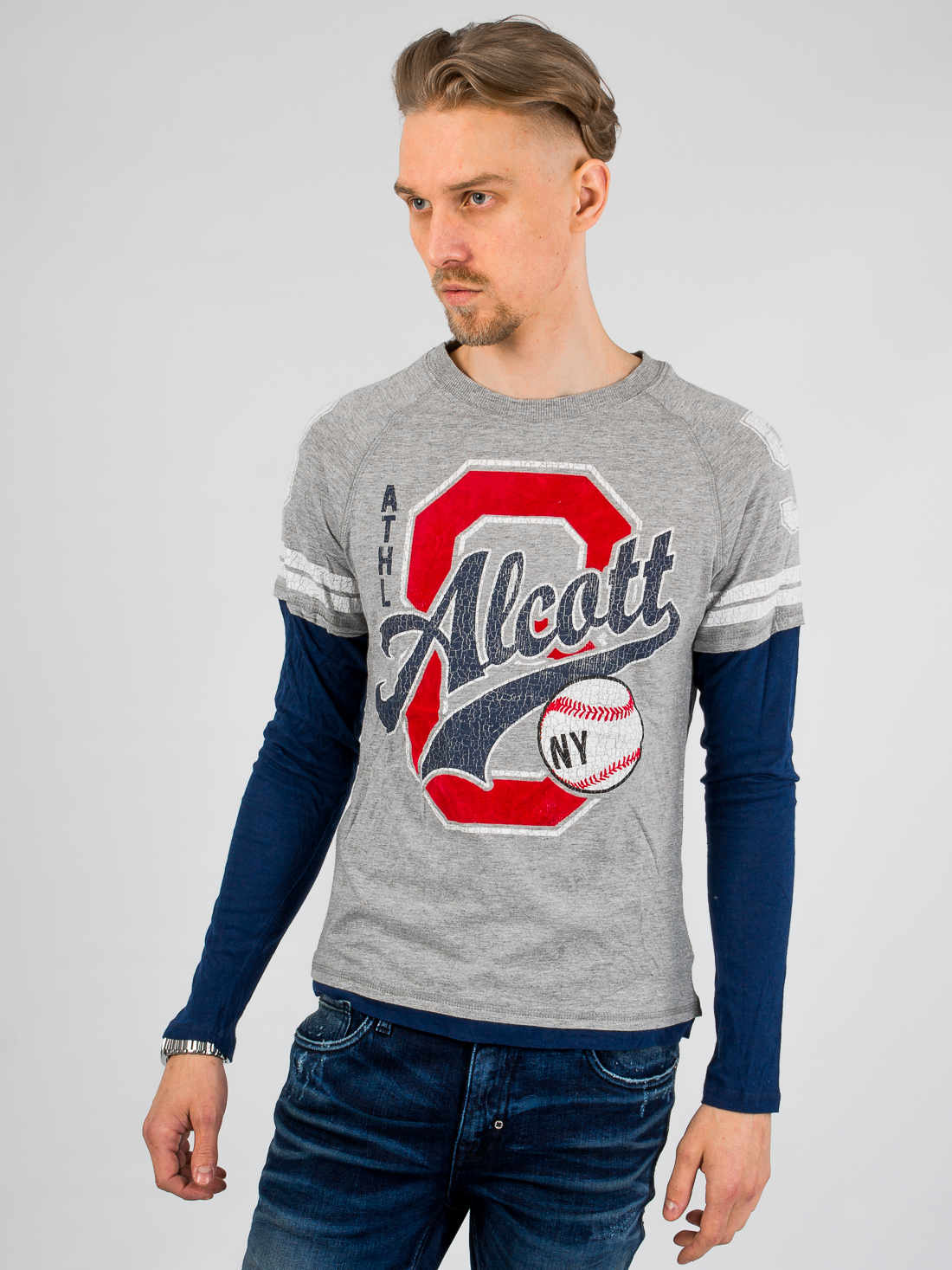 

Лонгслив спортивный Alcott ts6244uofw15 S Серый