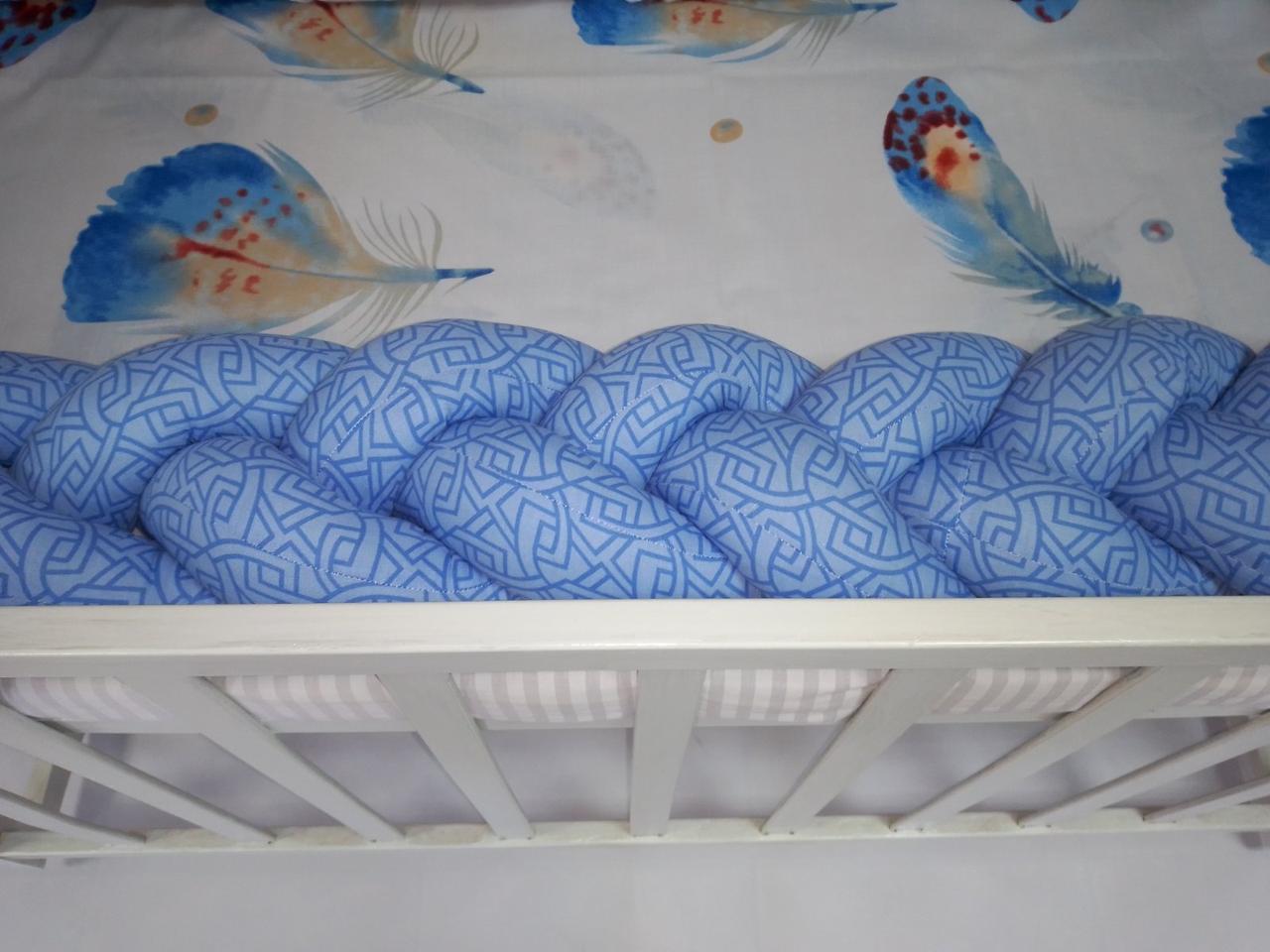 

Косичка-бортик в кроватку Lira Textile "Фантазия" на 3 стороны 240 см