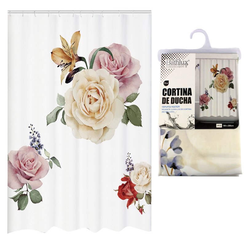 

Занавеска в ванную Bathlux Rosa 60518