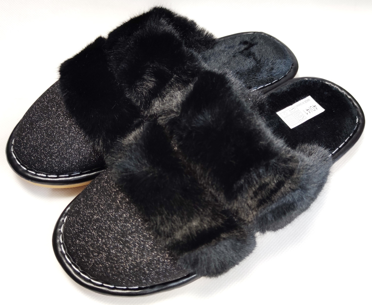 

Комнатные тапочки Plaazzo 38-39 Черные (l26-3-2)