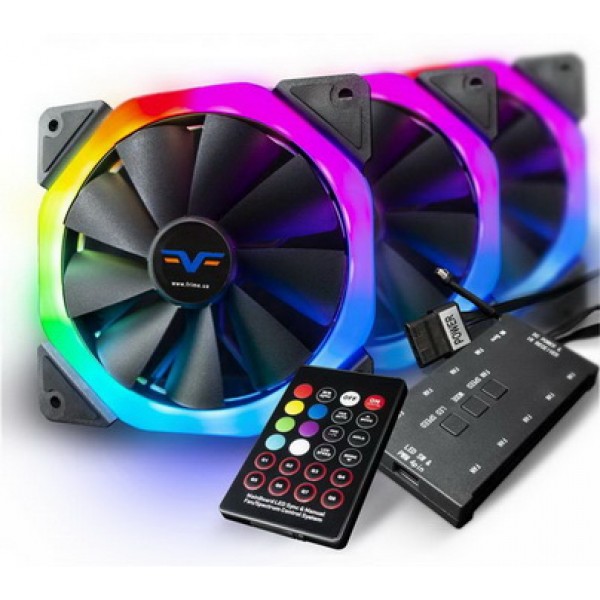 

Набор RGB-вентиляторов + Fun hub + ДУ Frime Iris Galaxy KIT (Double Ring)