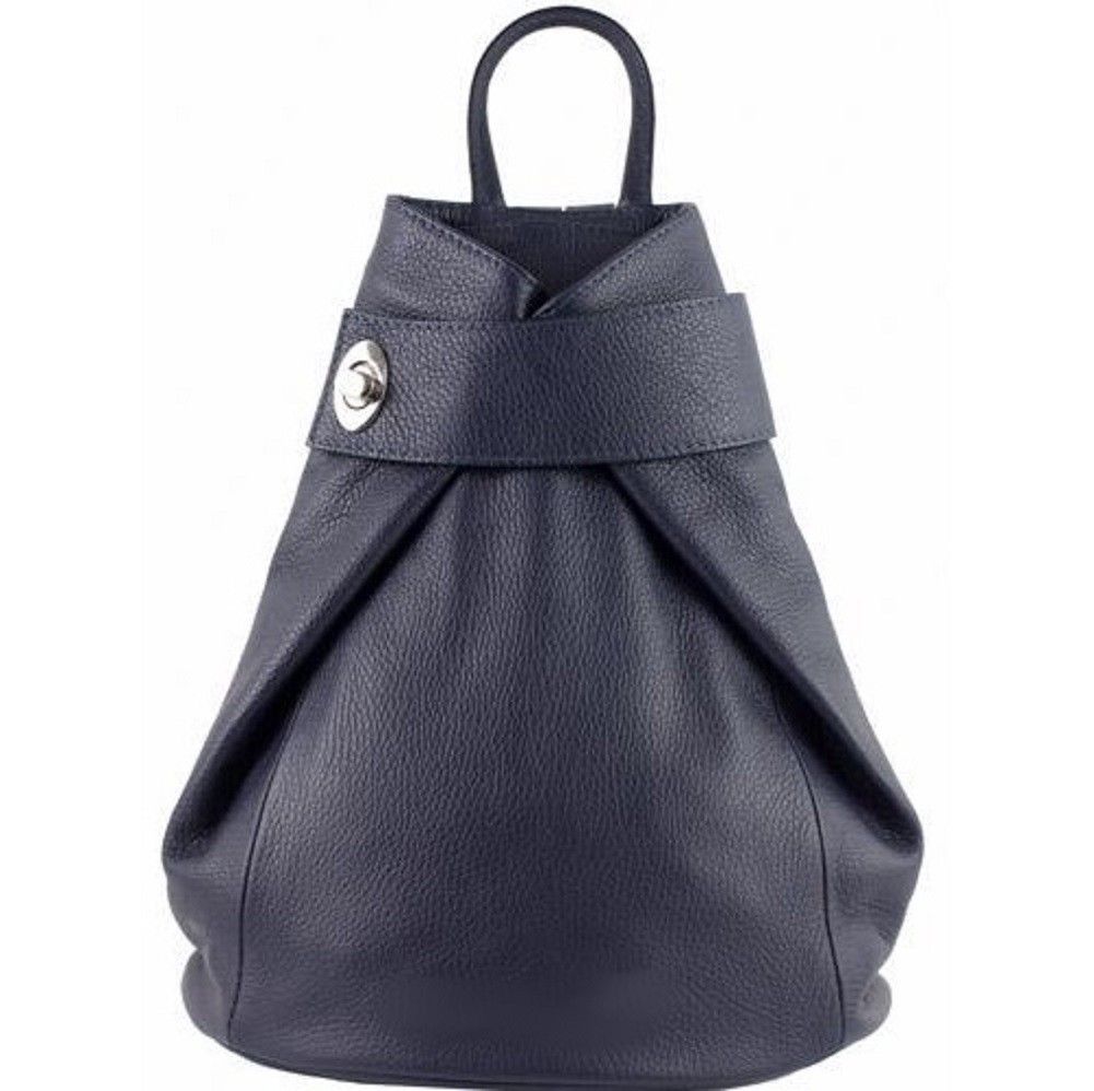 

Женская кожаная сумка-рюкзак Italian bags DB6933 dark blue