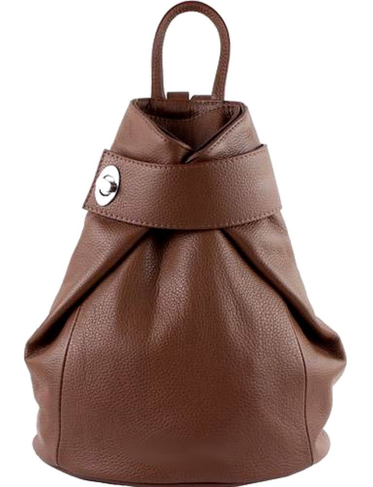 

Женская кожаная сумка-рюкзак Italian bags DB6933 brown