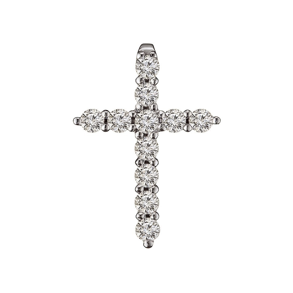 

Золотой крестик с бриллиантами 0,90ct, d/2.7мм Congress Diamond (Т 2.7L)