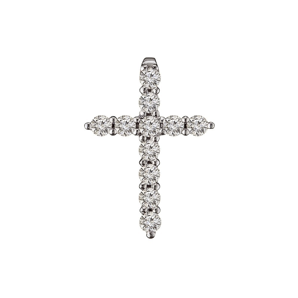 

Золотой крестик с бриллиантами 0,65ct, d/2.5 мм Congress Diamond (Т 2.5-5)