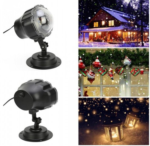 

Лазерный проектор снег- снежинки RGB до 200 кв\м SNOW FLOWER LAMP