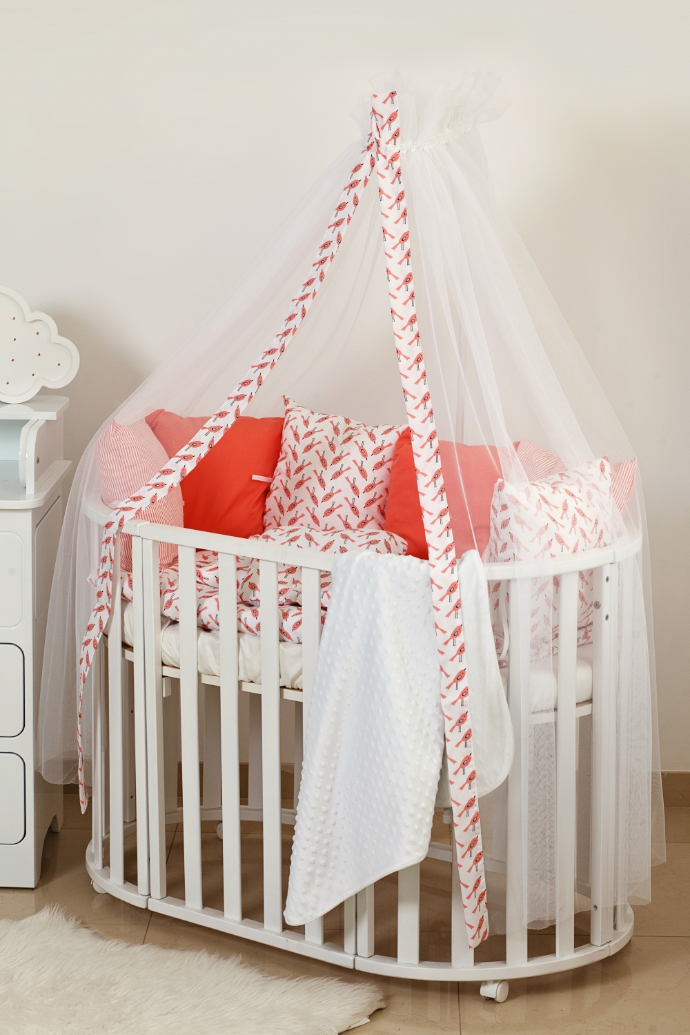 

Постель Twins Dolce D-405 Птички 8 эл coral