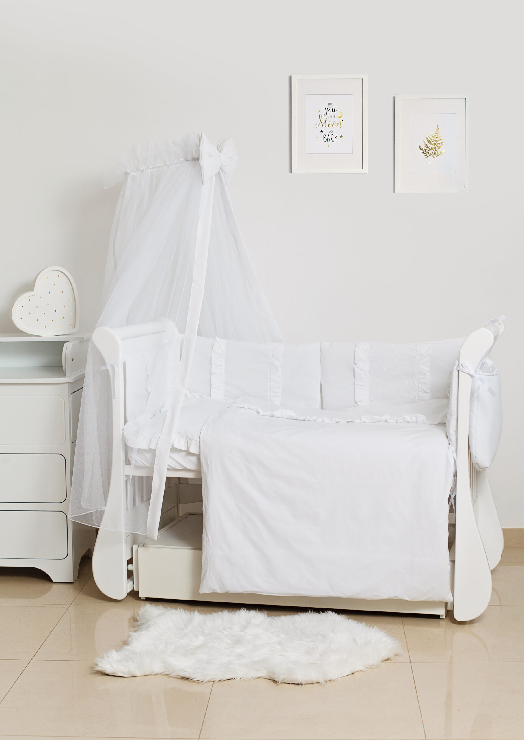 

Комплект постельный 8 ел Twins Romantic Spring collection, white