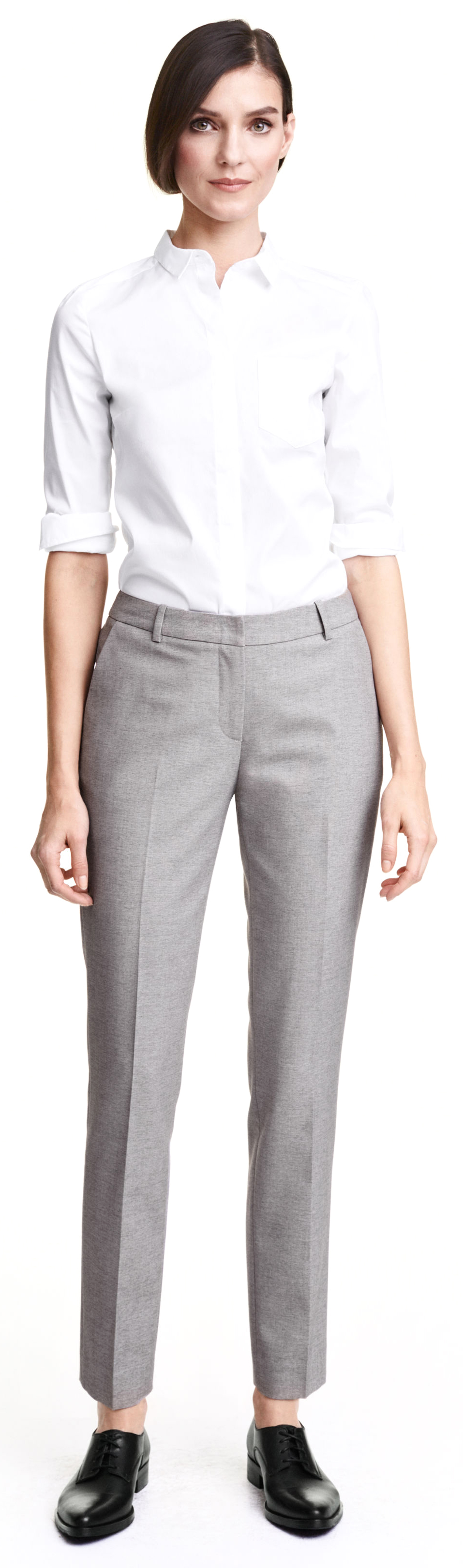 

Брюки H&M 3500825 40 Светло-серые