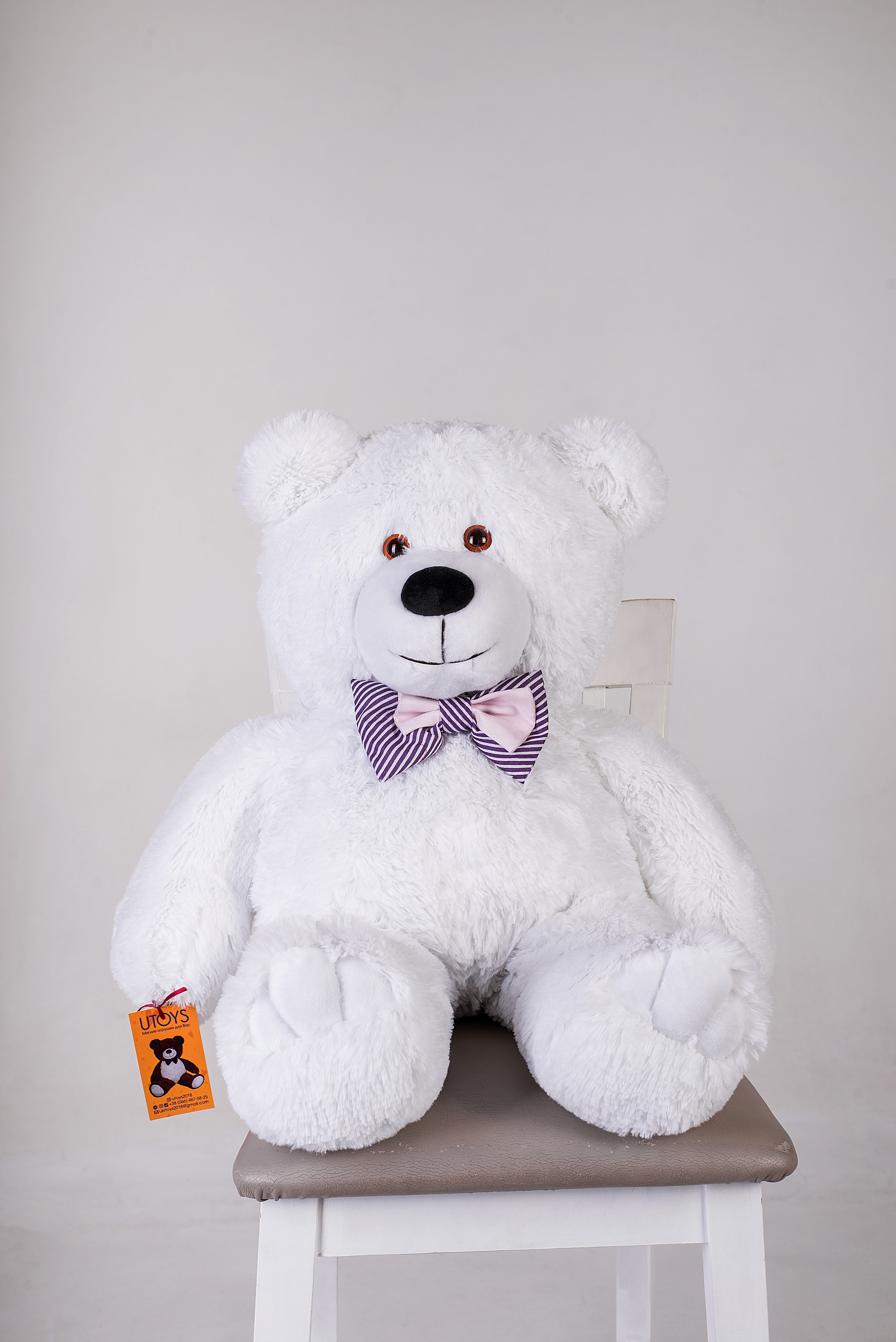 

Маленький мишка Джимми UToys 90 см белый