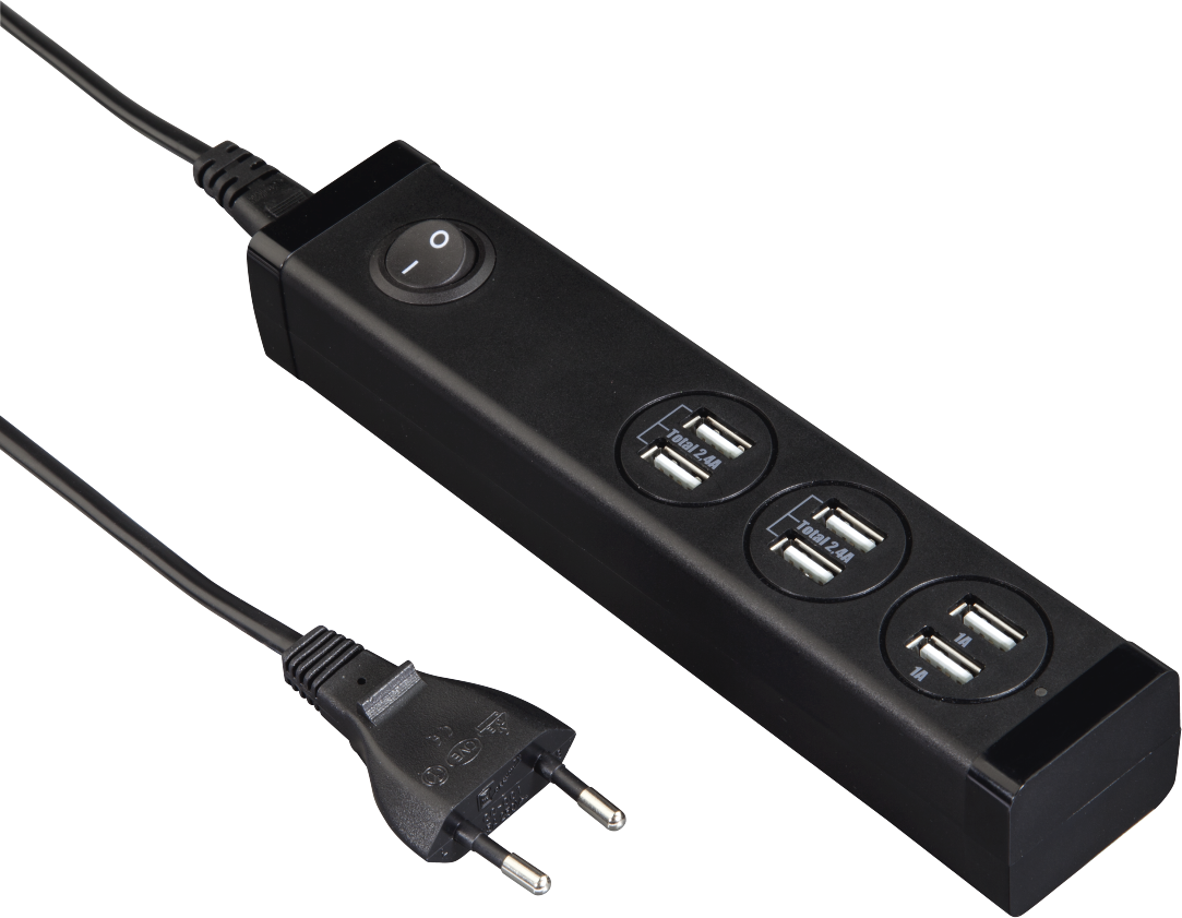 

Сетевое зарядное устройство Hama 34W 6xUSB Black