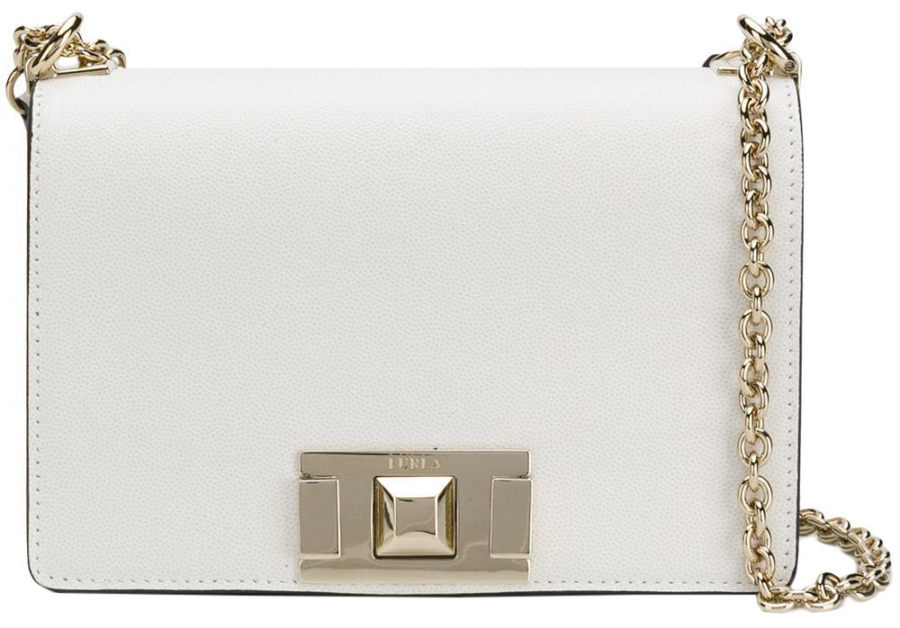 

Женская сумка кожаная Furla Mimi Mini Crossbody 1008509 Белая