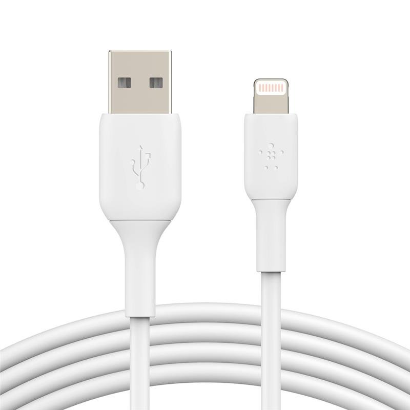 

Кабель Belkin USB-A - Lightning, PVC, 3m, white