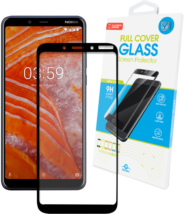 

Защитное стекло Global для Nokia 3.1 Plus Black