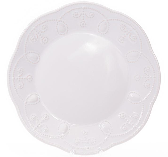 

Набор 6 десертных тарелок Leeds Ceramics Ø23см, каменная керамика (белые) Bona BD-931-171
