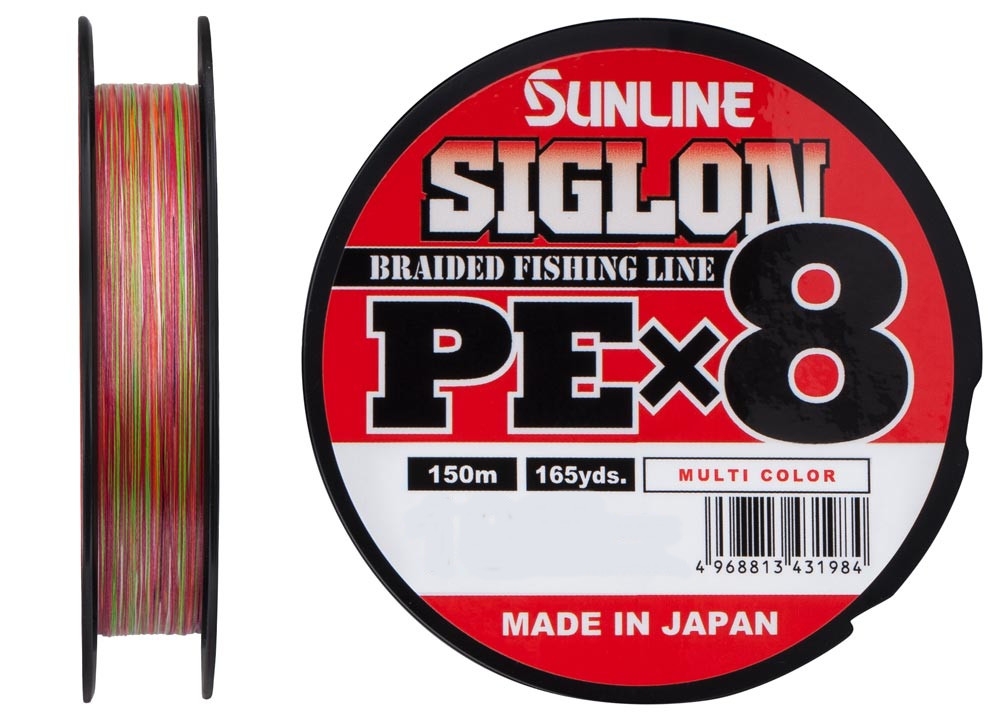

Шнур Sunline Siglon PE X8 Multi Color 150m #0.3/0.094mm 5lb/2.1kg