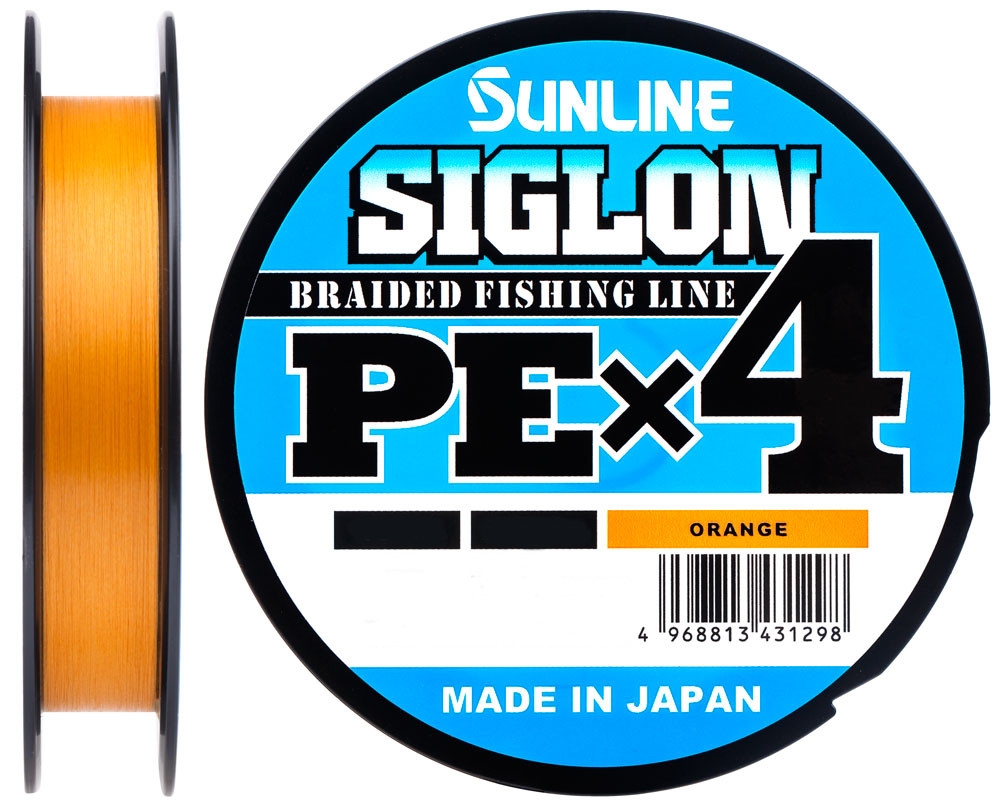 

Шнур Sunline Siglon PE х4 300m оранжевый #1.7/0.223mm 30lb/13.0kg
