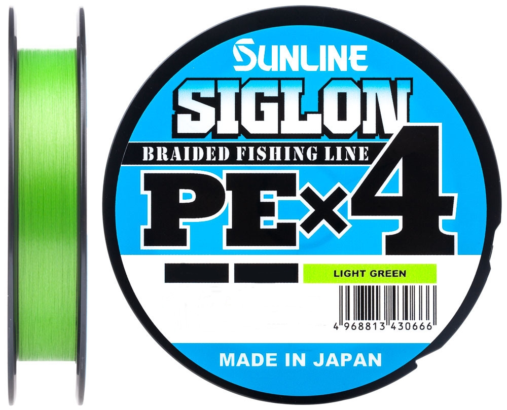 

Шнур Sunline Siglon PE х4 300m салатовый #1.5/0.209mm 25lb/11.0kg