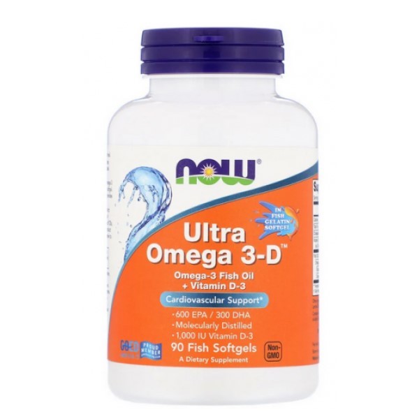 

NOW Foods Ultra Omega 3D (90 капсул)