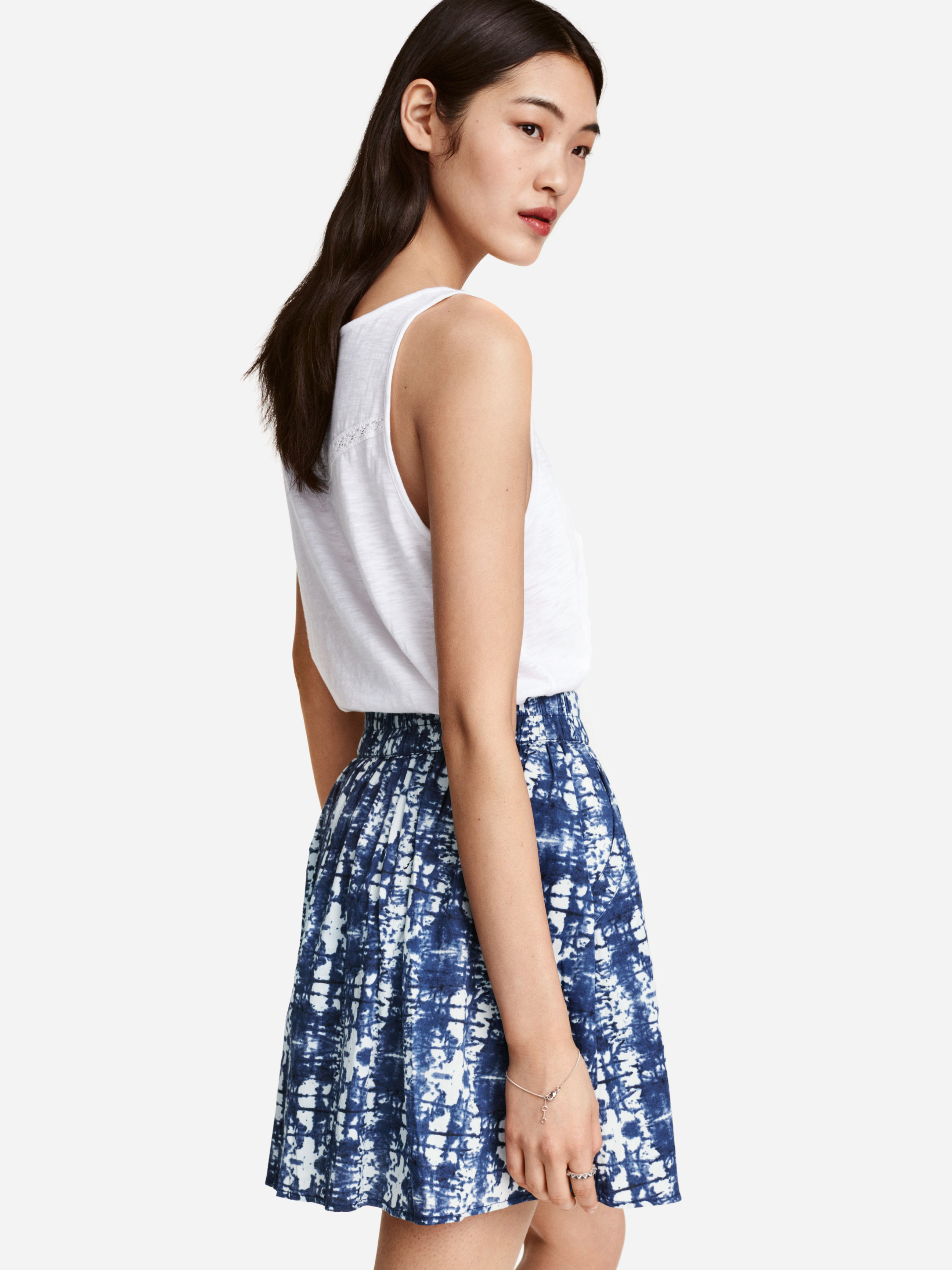 

Юбка H&M 3650823-ABCU 46 Сине-белая