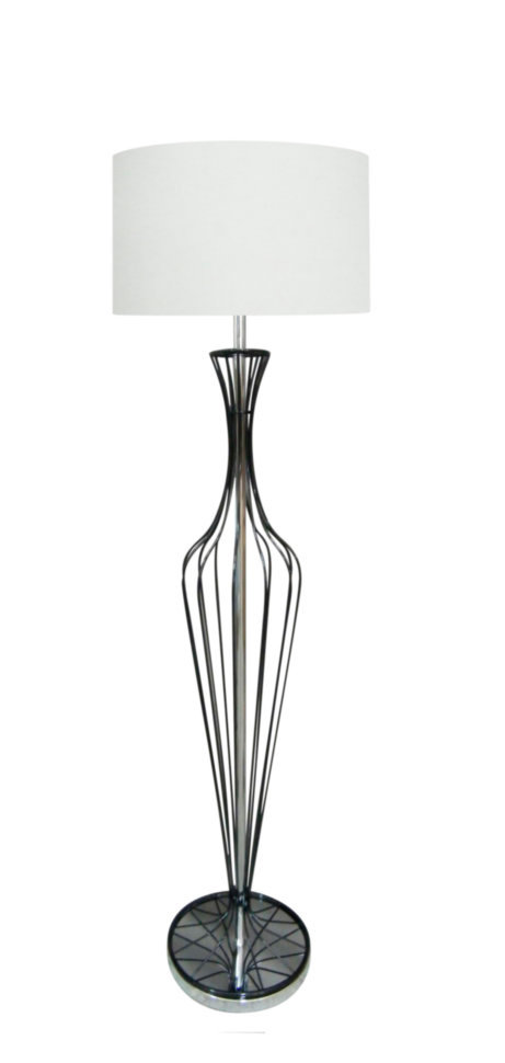 

Торшер Zumaline TS-120630F-BKWH Hugo