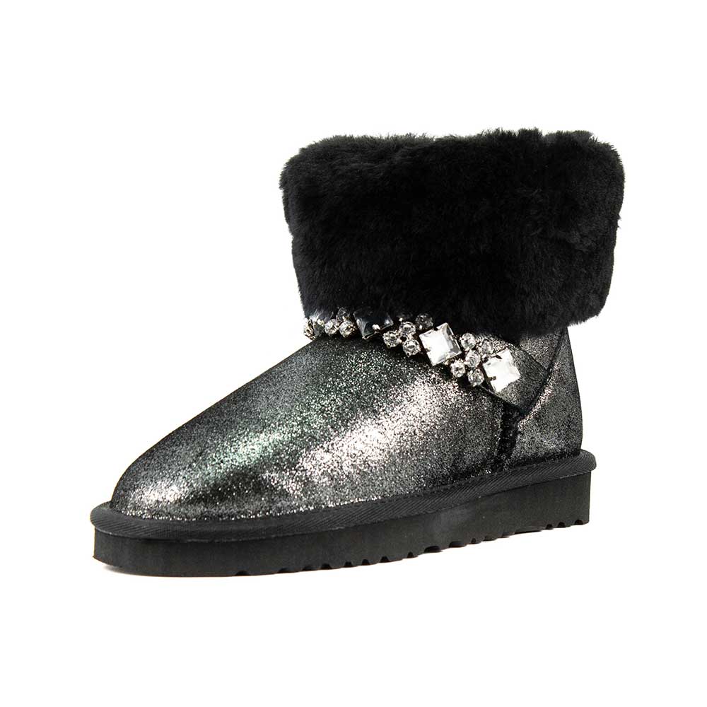 

Угги женские Newaynac 5854-L001 серебряная замша (36)