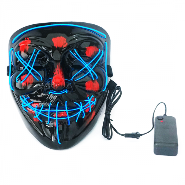 

Неоновая маска для вечеринок NEON MASK Синяя
