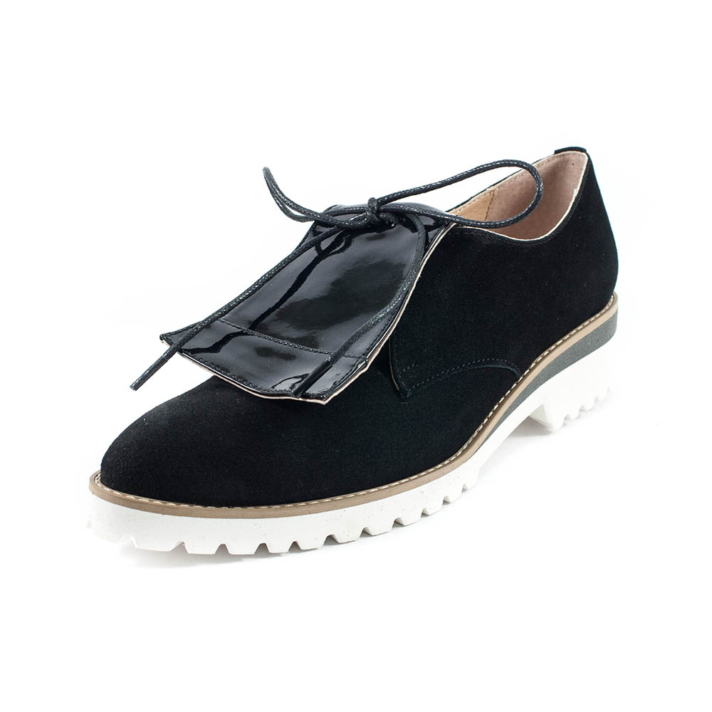 

Туфли женские Tutto Shoes T3319 черная замша (36)