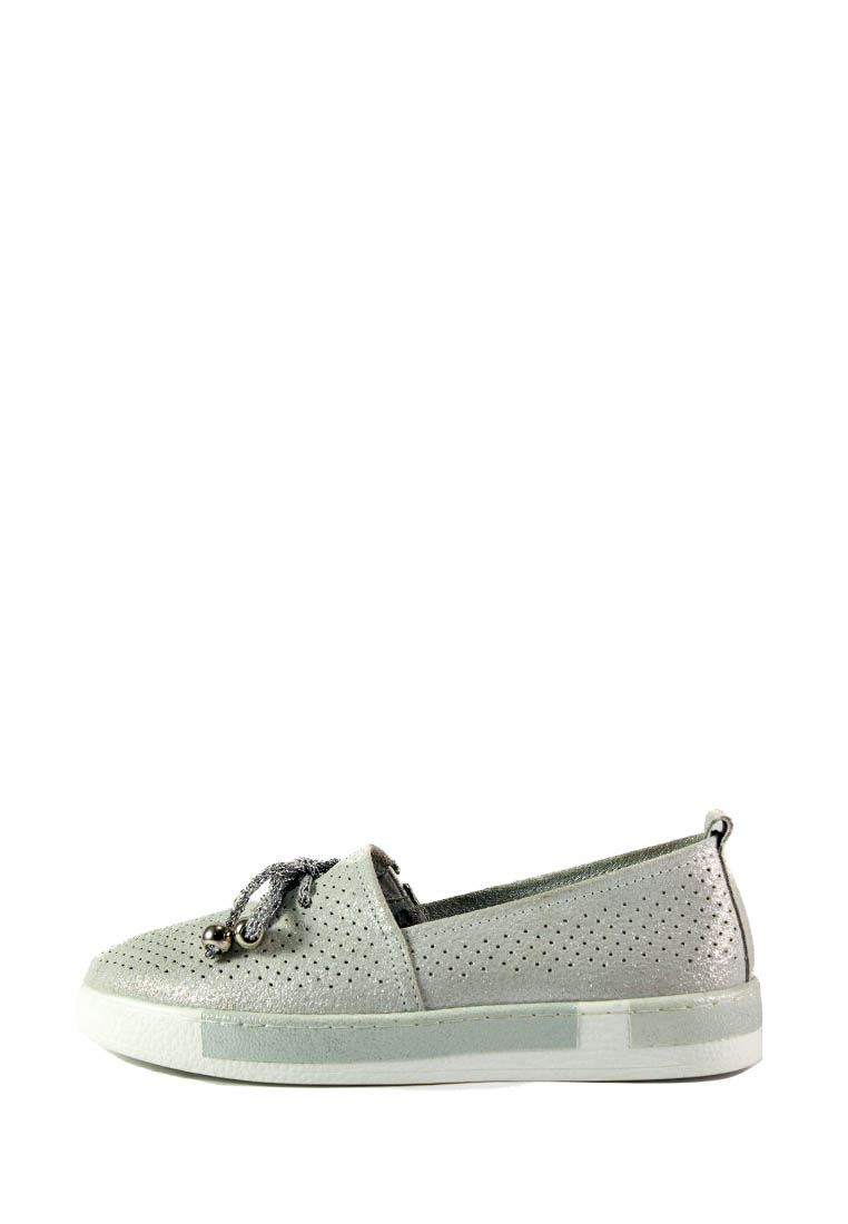 

Мокасины женские Allshoes 18683-2K светло-серебряные (38)