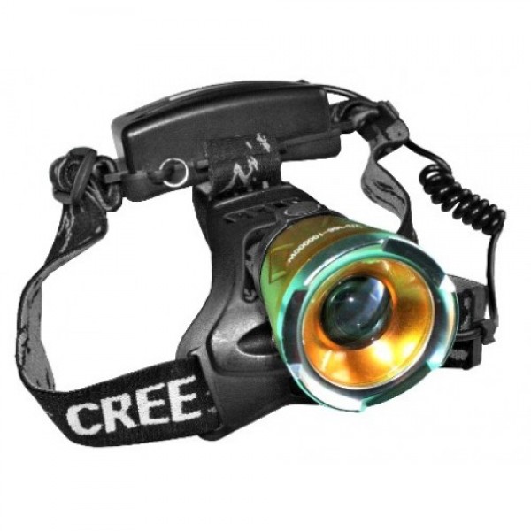 

Фонарь налобный аккумуляторный LED Cree T-6 с Зумом WD-366