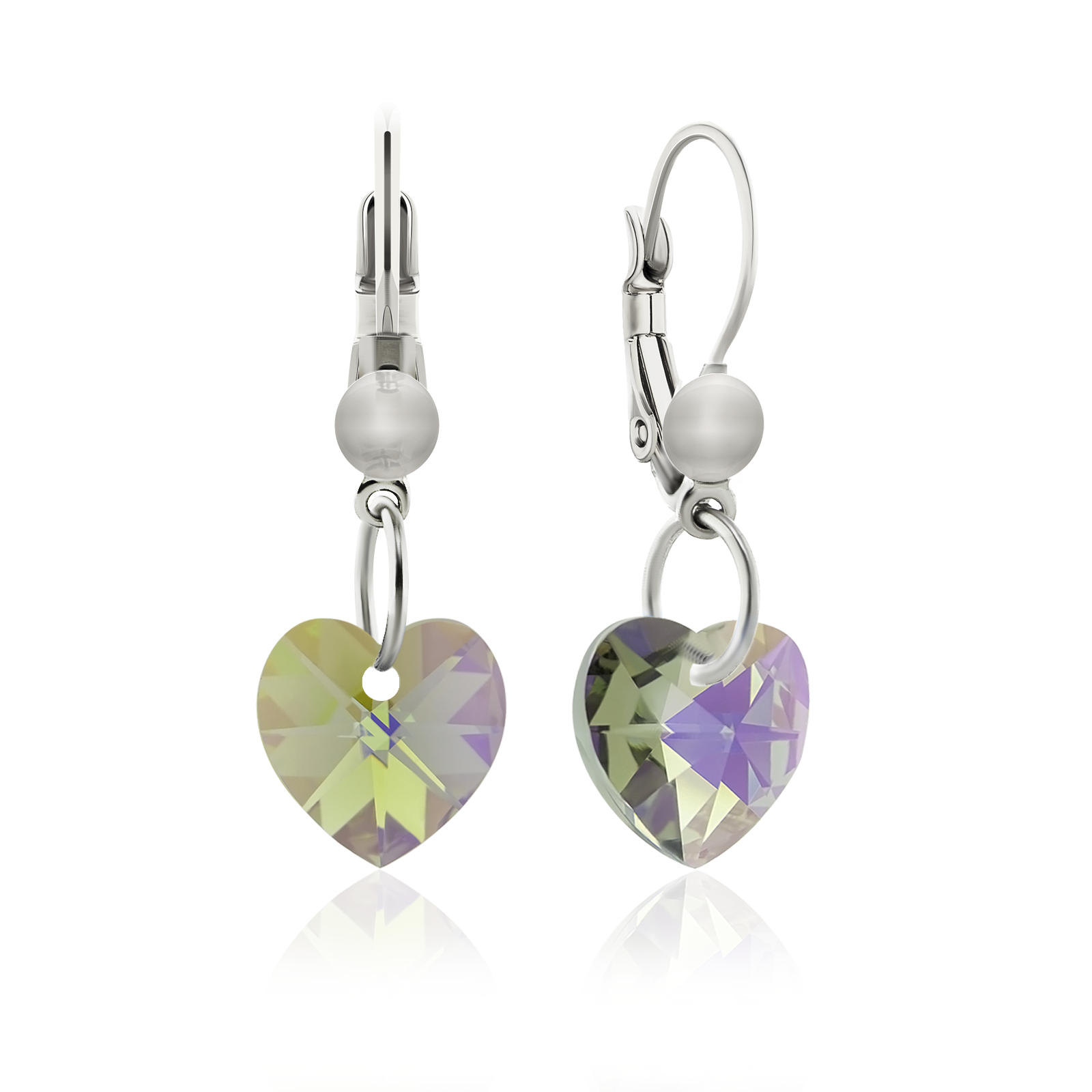 

Серьги KOBI Heart Small 10*10 мм со Swarovski модели 7440-0129-204-32