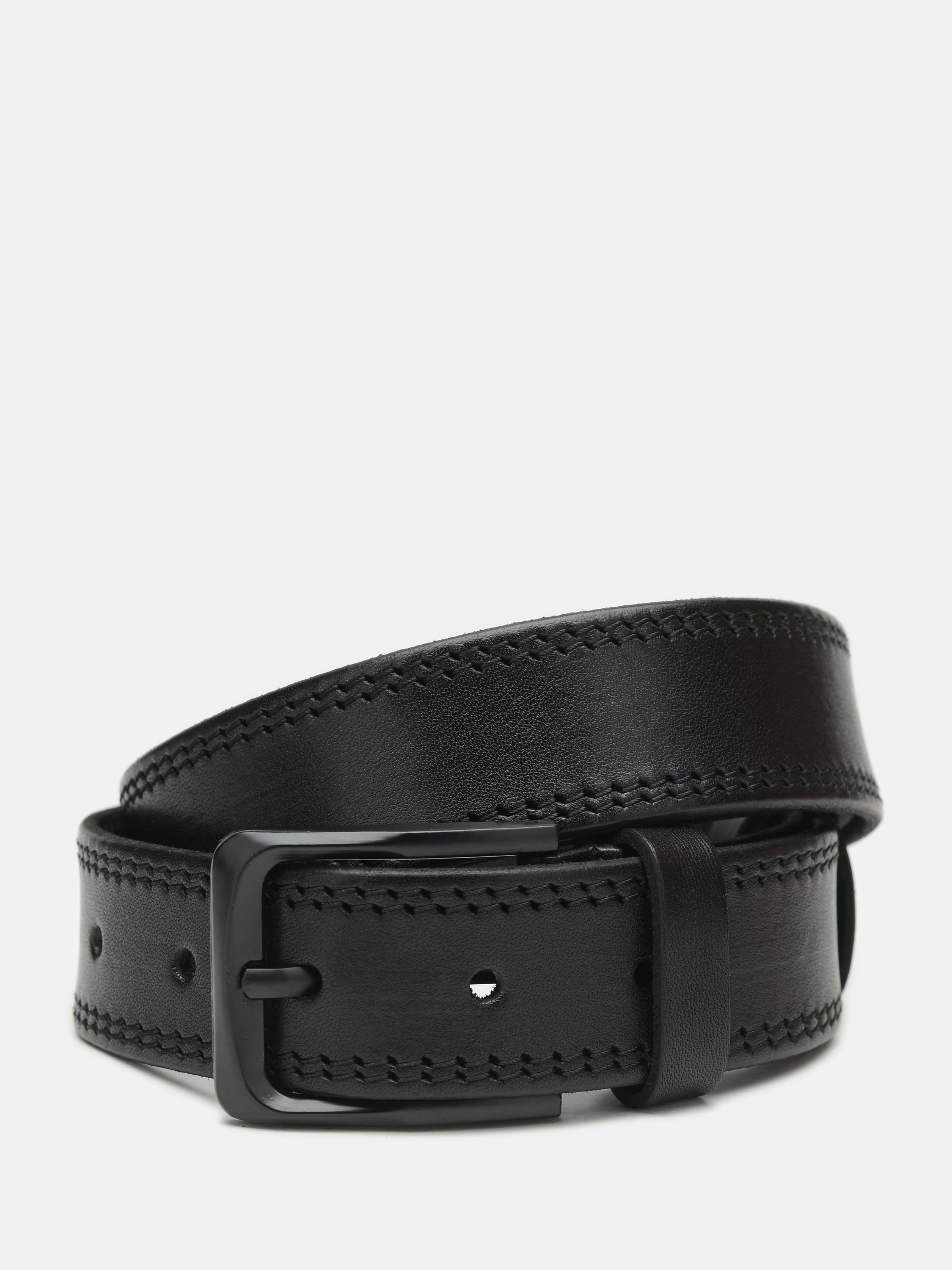 

Мужской ремень кожаный Laras CV10gnn80-115 115 см Черный