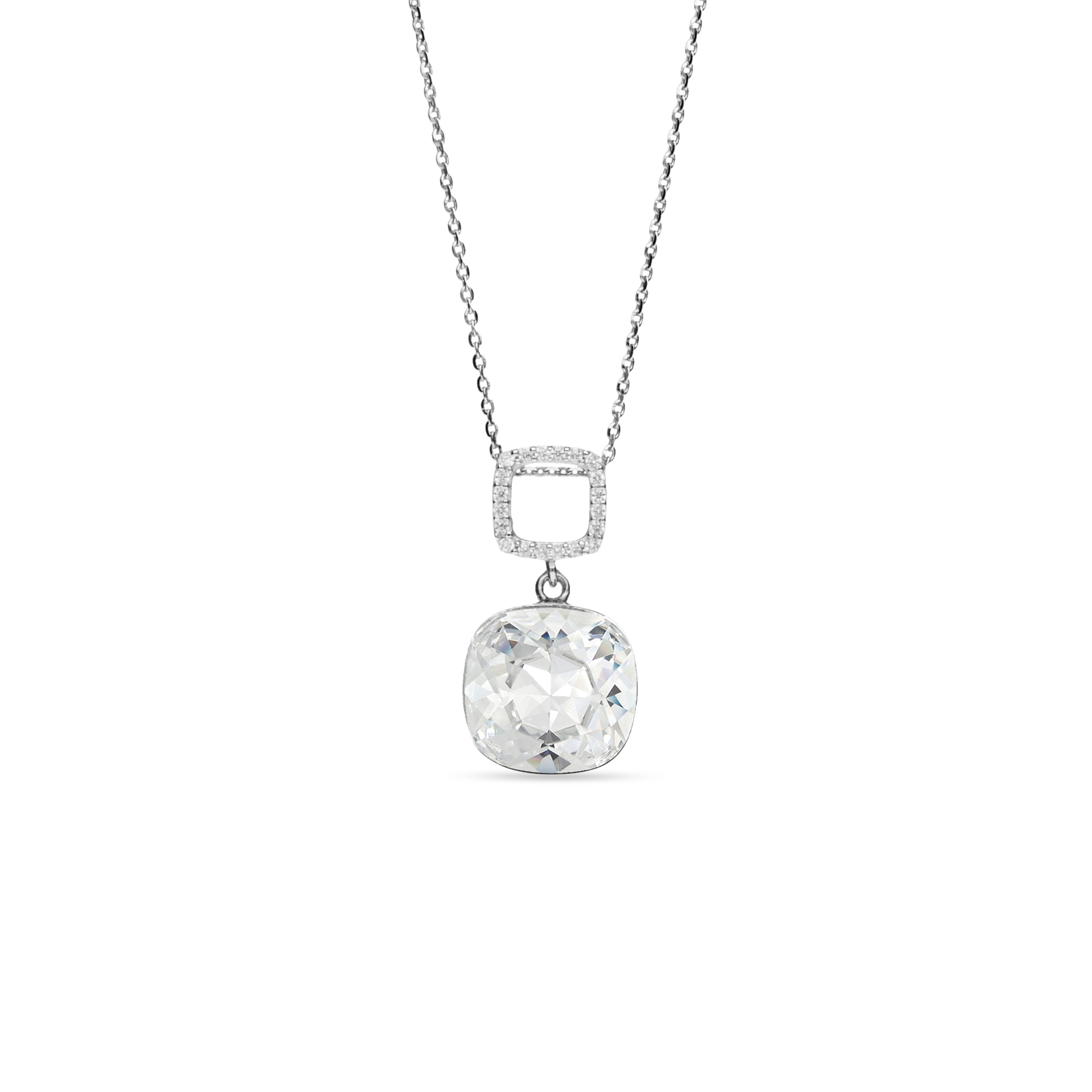 

Серебряный кулон c цепочкой SPARK Orbis со Swarovski модели NC447012C