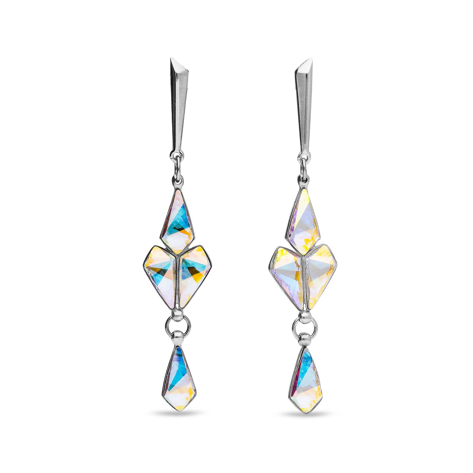 

Серебряные серьги SPARK Kite Cuatro со Swarovski модели KLAT4731AB