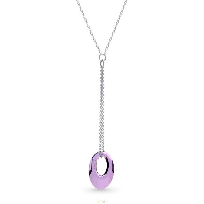 

Серебряный кулон c цепочкой SPARK Elipse со Swarovski модели N6040AP