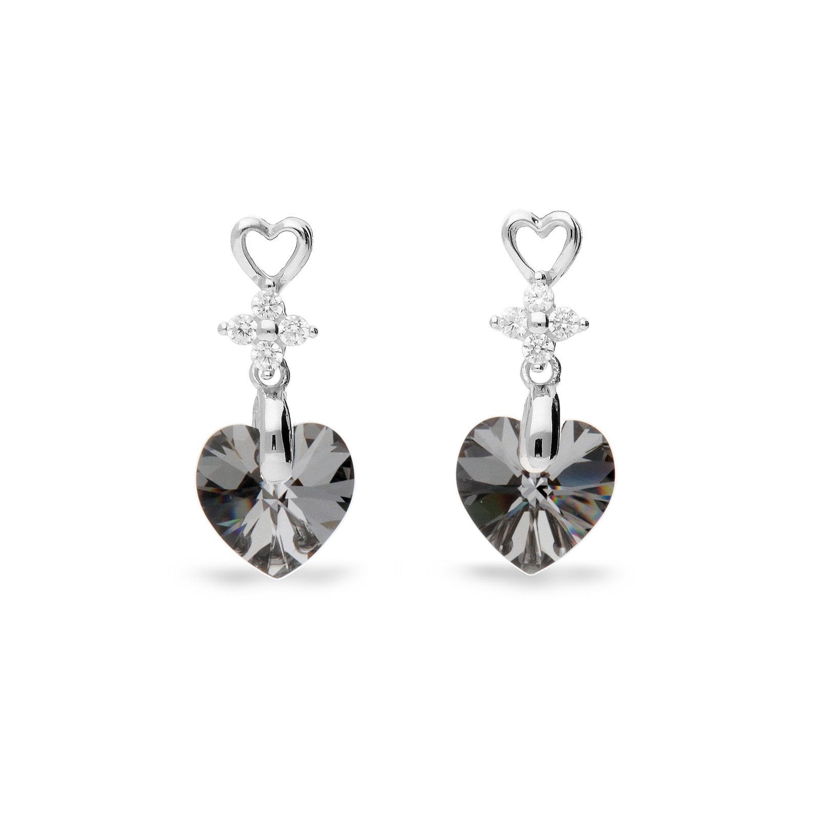 

Серебряные серьги SPARK Petite Heart со Swarovski модели KC622810SN