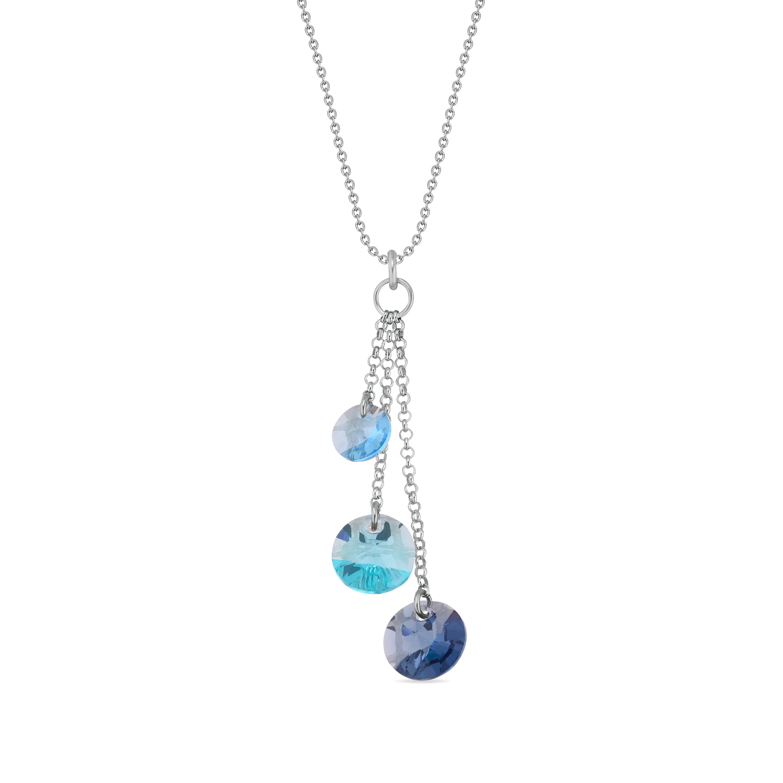 

Серебряный кулон c цепочкой SPARK Rugiada со Swarovski модели NROLO64283AQDB