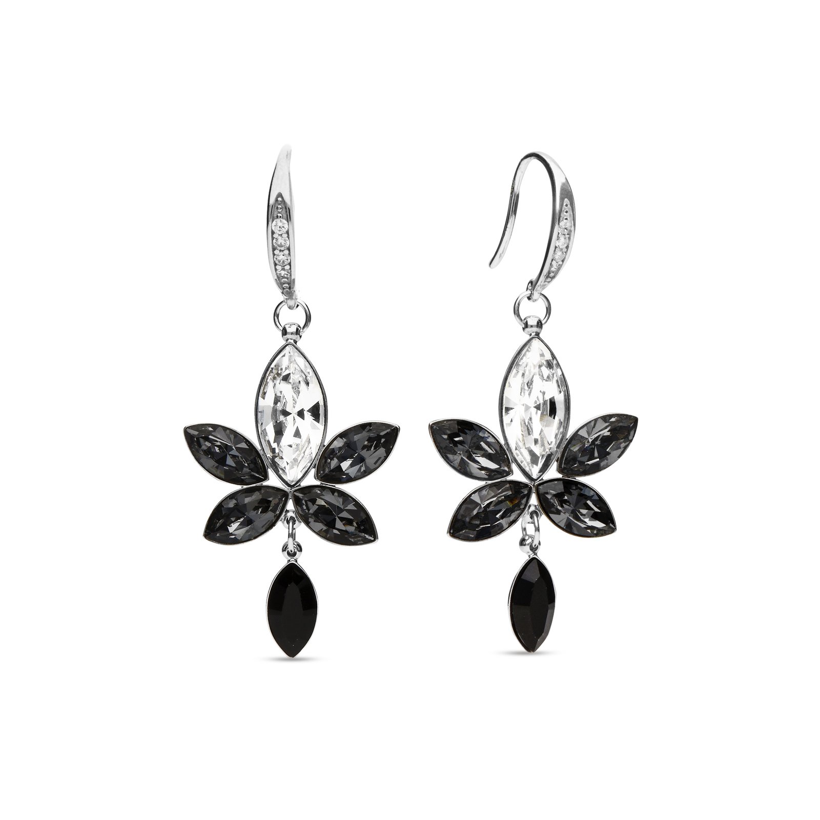 

Серебряные серьги SPARK Lotus со Swarovski модели KWCD4228CSNJ